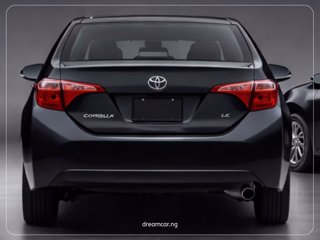 Toyota Corolla 2018 Rear View